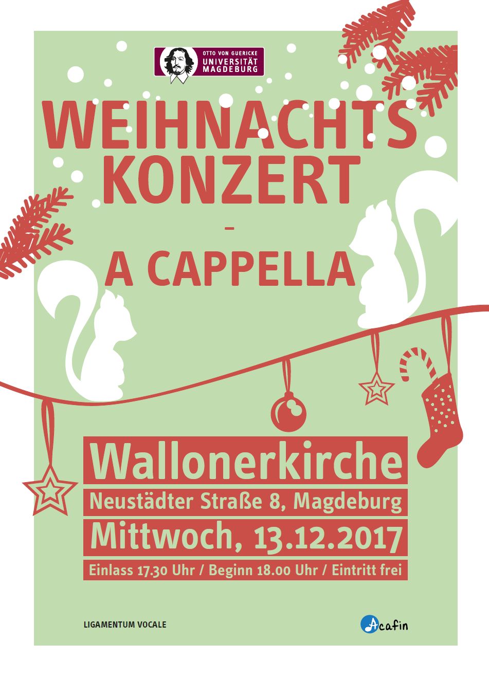 Weihnachtskonzert Uni-Chöre 2017